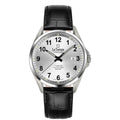 Le Temps LT1025.01BL81 Q Titanium Gent ZB Silber Arabisch Lederband 39mm