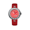 Trauffer Kids TR-AK-RE-01 Red Q Metall PVD grau ZB rot Arabisch mit Kuh Kunstleder 30mm