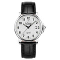 Le Temps LT1065.01BL01 Q Zafira Gent Stahl ZB weiss Arabisch Lederband 38mm