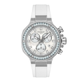 Tissot T- Race T141.817.97.111.00 Q Chronograph Stahl ZB Perlmutt weiss Lunette Keramik 38mm