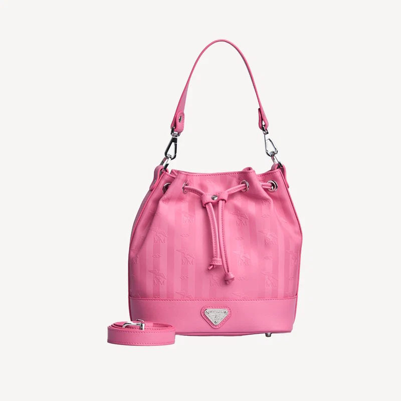 Maison Mollerus SION 01/2594/3109 Beuteltasche klein Vinerus Canvas  Bubble Pink / Silber