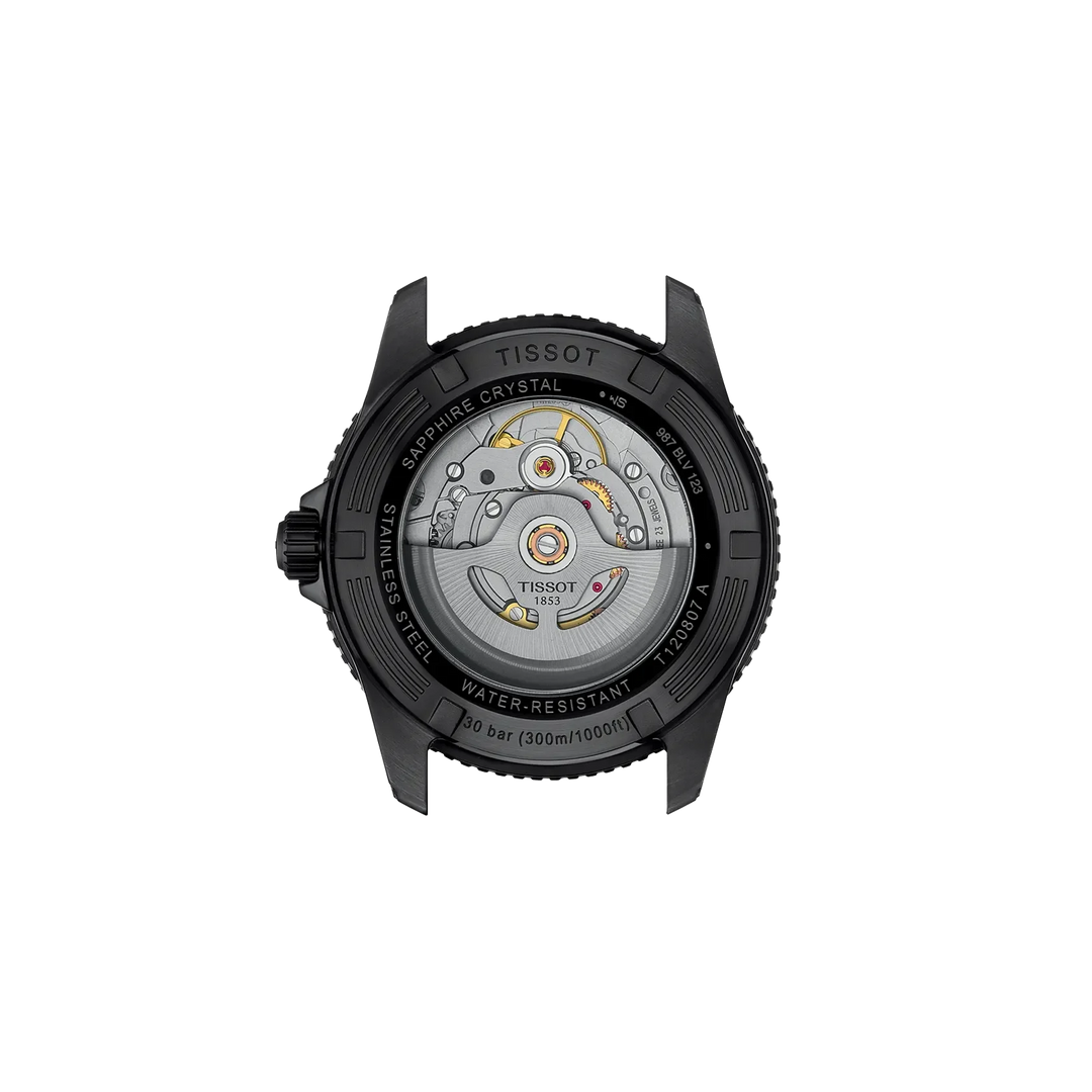 Tissot Seastar 1000 T120.807.37.041.00 Stahl PVD schwarz blau Powermatic 80 ZB blau 40mm