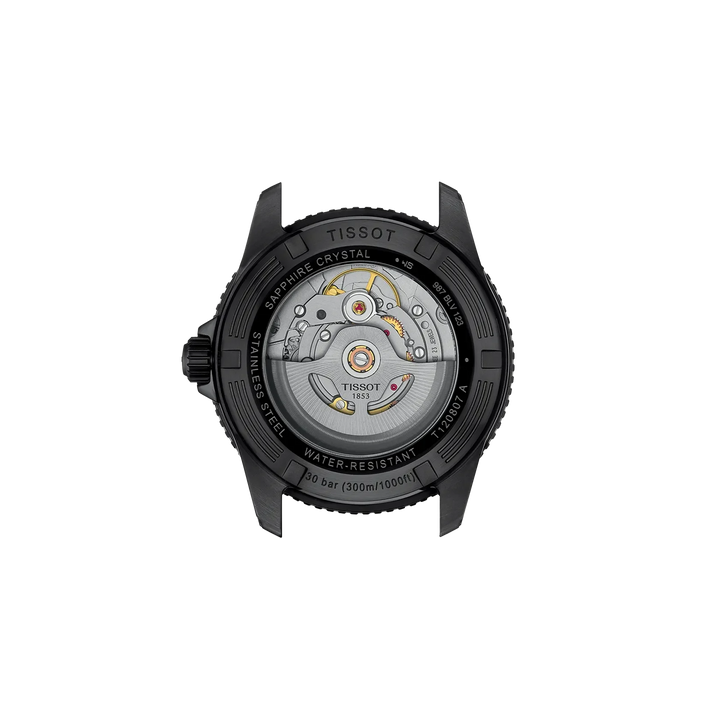 Tissot Seastar 1000 T120.807.37.041.00 Stahl PVD schwarz blau Powermatic 80 ZB blau 40mm