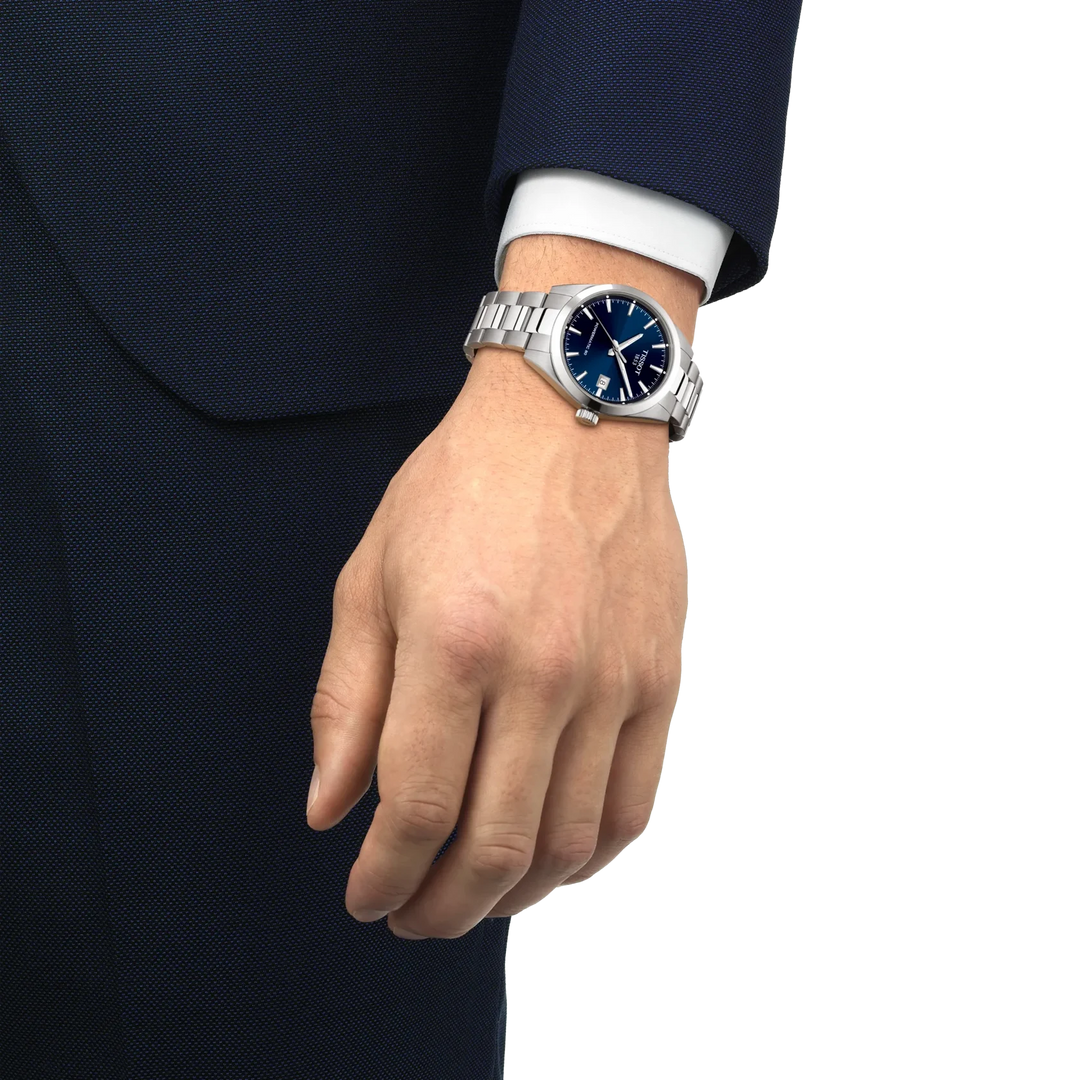 Tissot Gentlemen Powermatic 80 T165.807.11.041.00 Stahl ZB blau 38mm