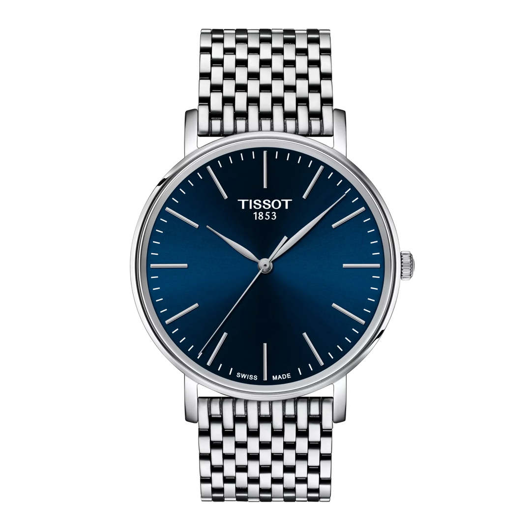 Tissot Everytime T143.410.11.041.00 Gent Q Stahl ZB blau 40mm
