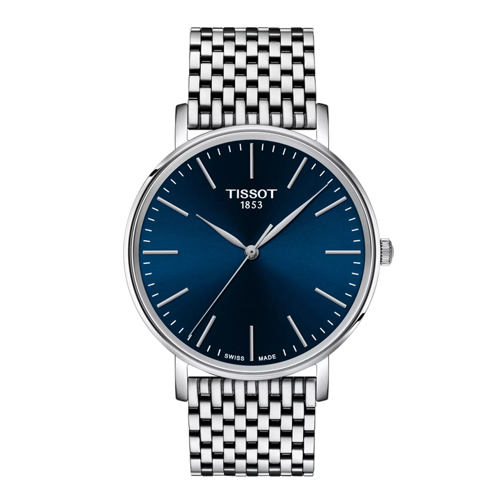 Tissot Everytime T143.410.11.041.00 Gent Q Stahl ZB blau 40mm