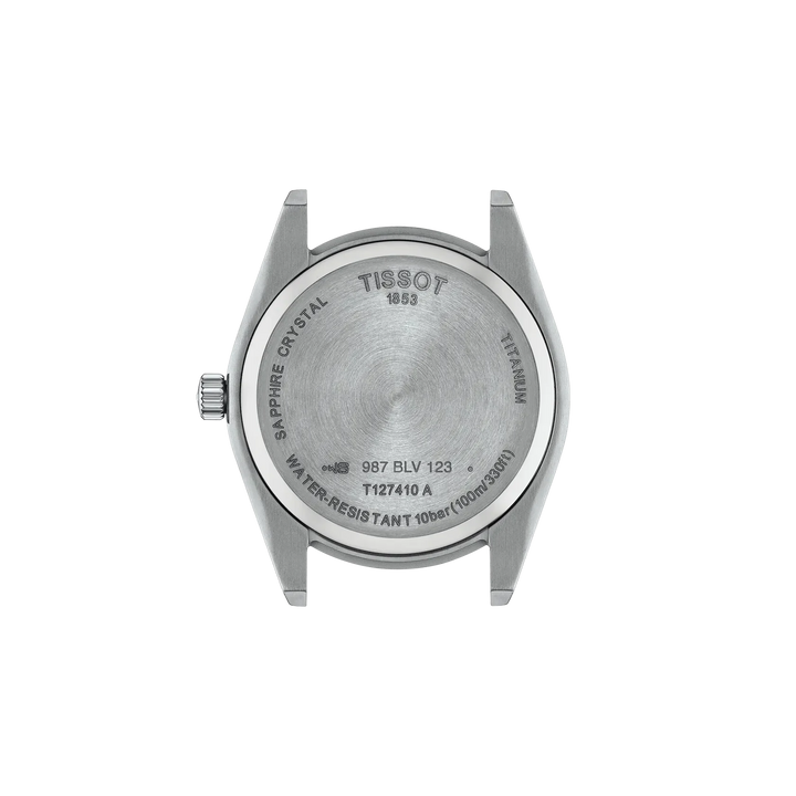 Tissot Gentleman T127.410.44.081.00 Q Titan ZB grau Index Titanband 40mm