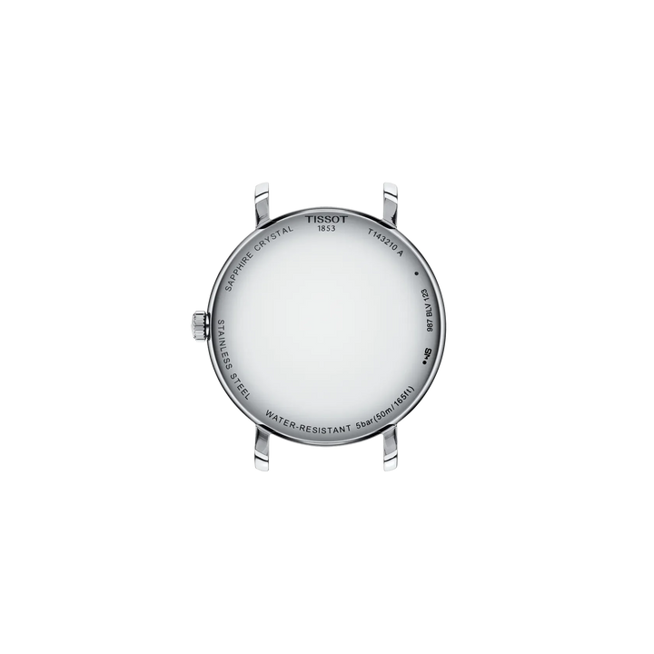 Tissot Every Time T143.210.11.011.00 Q Stahl ZB Silber Index 34mm