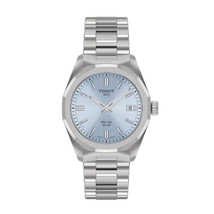 Tissot PRC 100 T151.822.11.351.00 Q Solar Stahl ZB hellblau 34mm