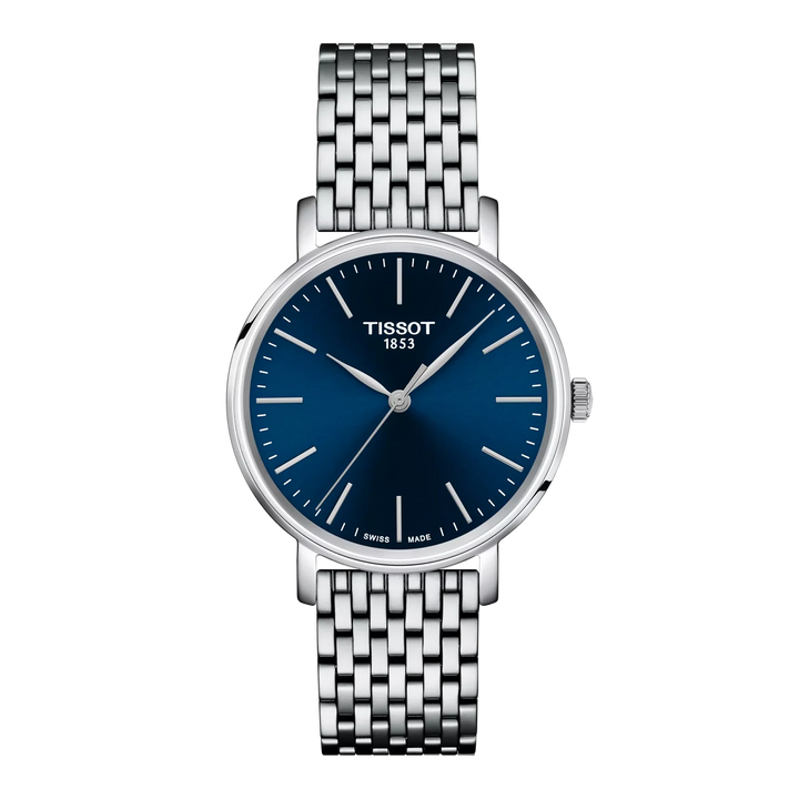 Tissot Everytime T143.210.11.041.00 Lady Q Stahl ZB blau 34mm