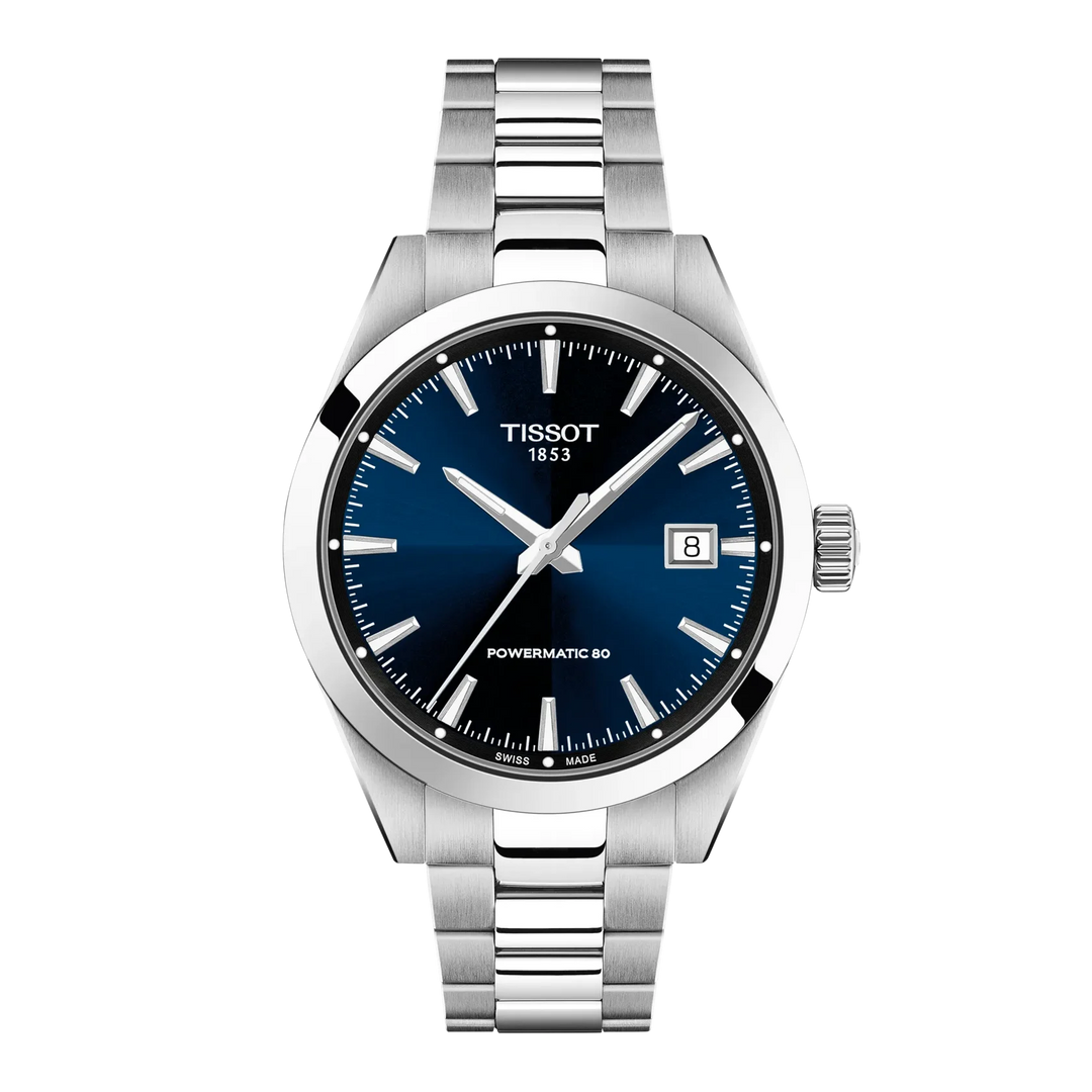 Tissot Gentlemen Powermatic 80 T165.807.11.041.00 Stahl ZB blau 38mm