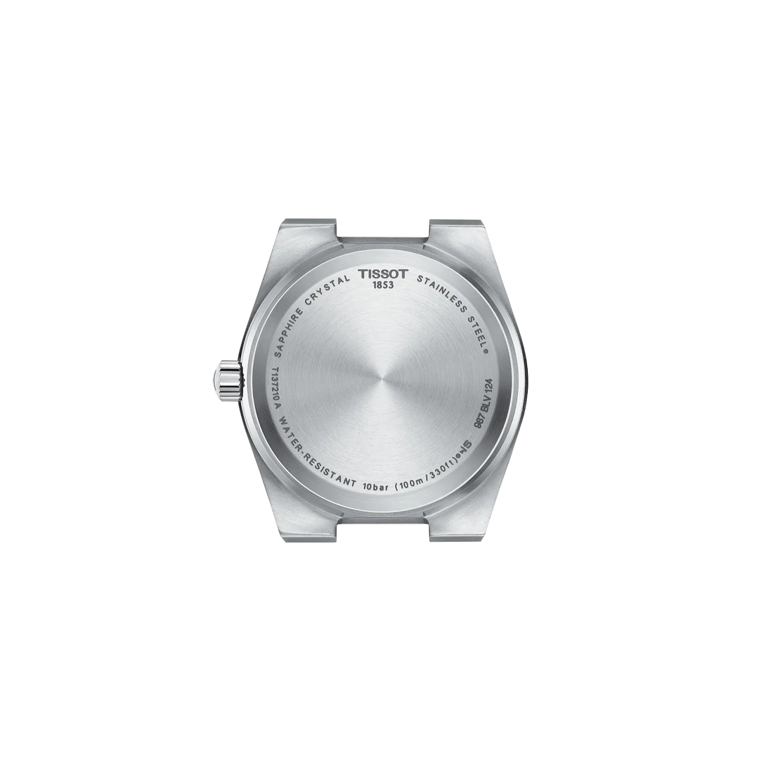 Tissot PRX T137.210.11.421.00 Q Stahl ZB rot Index Metallband 35mm