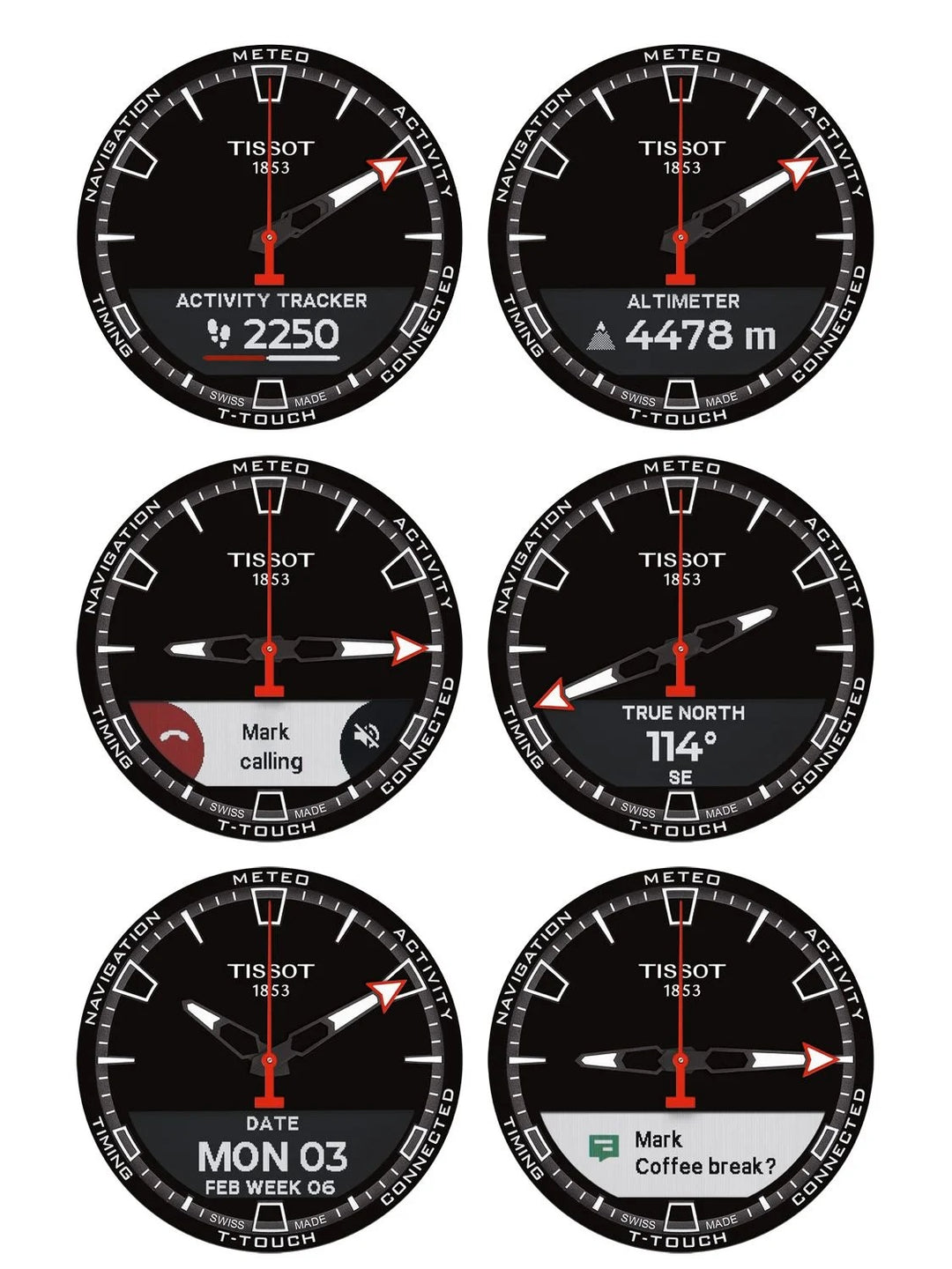 Tissot T Touch T121.420.47.051.01 Connect Solar Titan ZB schwarz Silikon rot 47.5mm