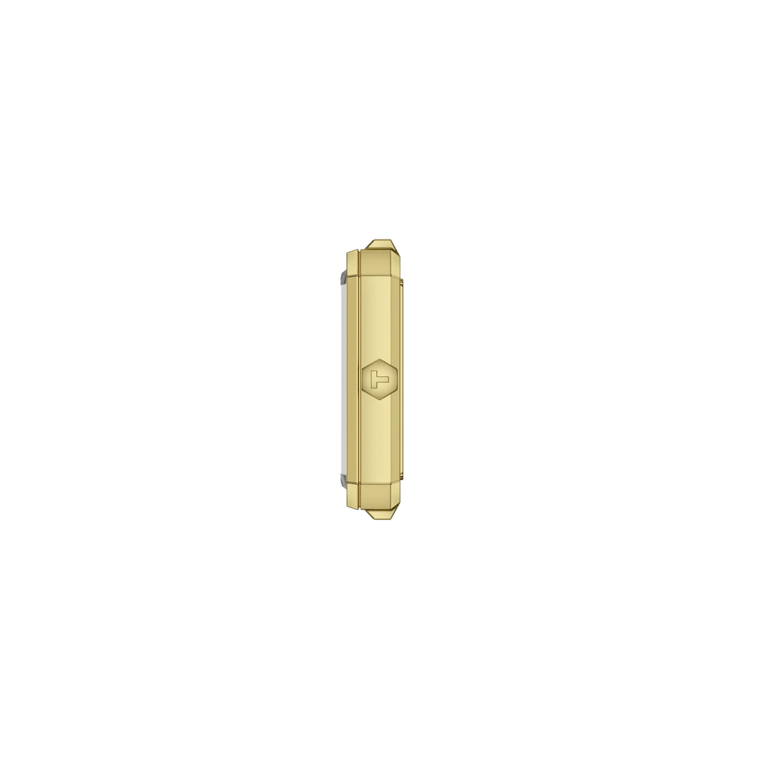 Tissot SRV T160.110.36.126.00 Q Stahl PVD gold ZB 4 Diamanten 30 x 25.8mm