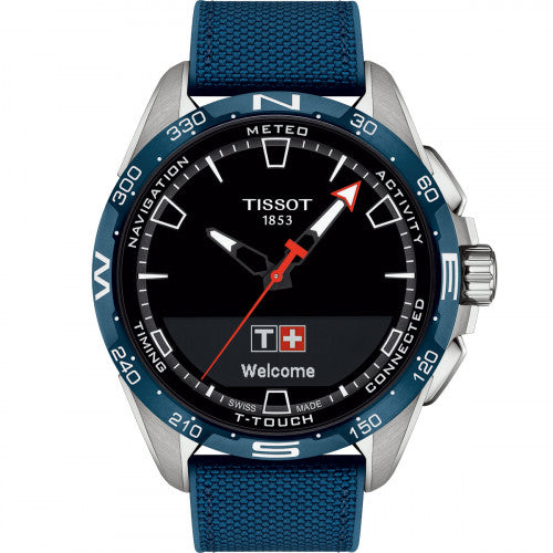 Tissot T Touch Connect T121.420.47.051.06 Solar Titan Natoband Silikon blau