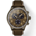 Tissot Chrono XL Vintage T116.617.36.092.00 Q Stahl PVD Khaki ZB grün Arabisch Lederband