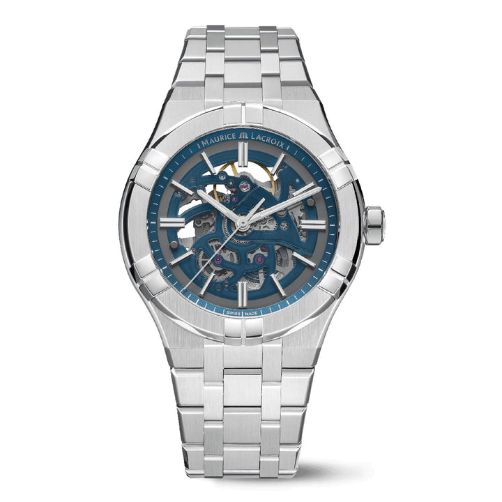 Maurice Lacroix Aikon AI6008-SS002-031-1 Automatic Skeleton Date 42mm