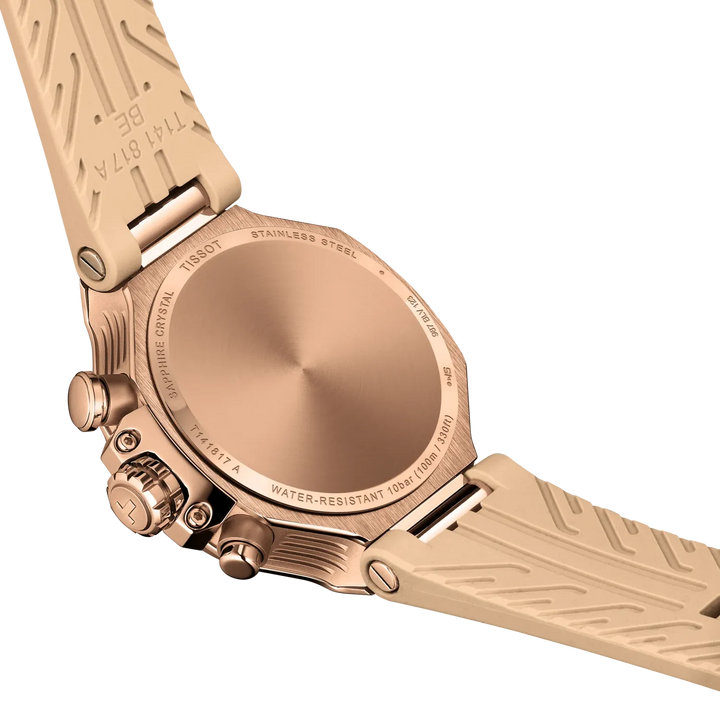Tissot T-Race Chronograph Q T141.617.37.501.00 Stahl PVD rosé ZB Champagner 38mm