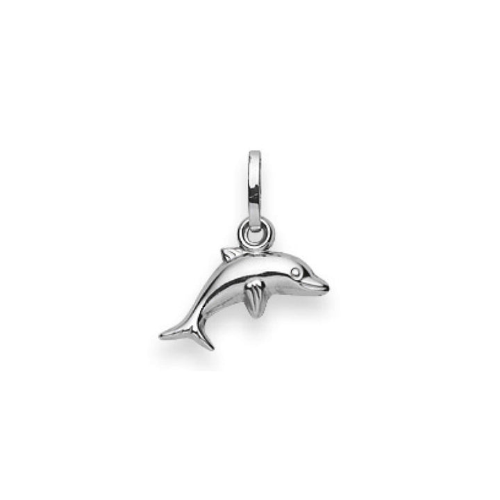 Anhänger Silber 925 weiss silver classics Delphin, poliert, rhodiniert