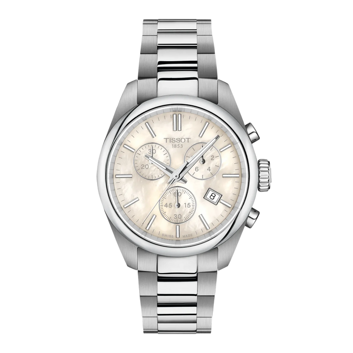 Tissot PR 100 Chronograph Q T150.217.11.111.00 Stahl ZB Perlmutt 36mm