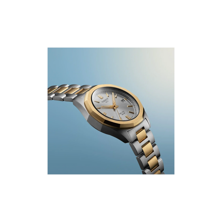 Tissot PRC 100 Solar T151.822.22.031.00 Stahl BIC gelb ZB Silber 34mm