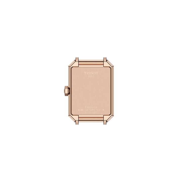 Tissot SRV T160.110.36.113.00 Q Stahl PVD rosé ZB Perlmutt weiss 30 x 22mm