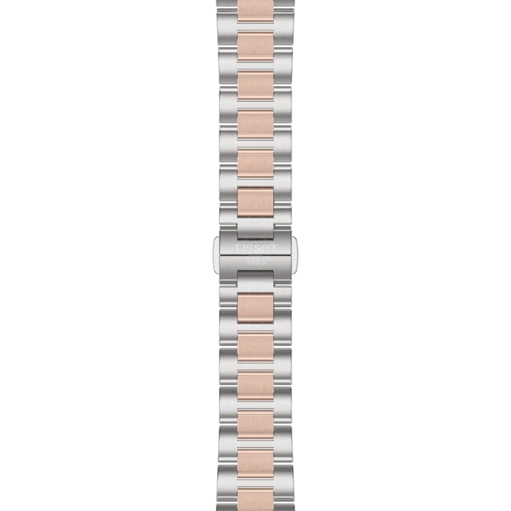Tissot PRC 100 T151.822.22.111.00 Solar Q Stahl+ PVD rosé ZB Perlmutt weiss Index 34mm