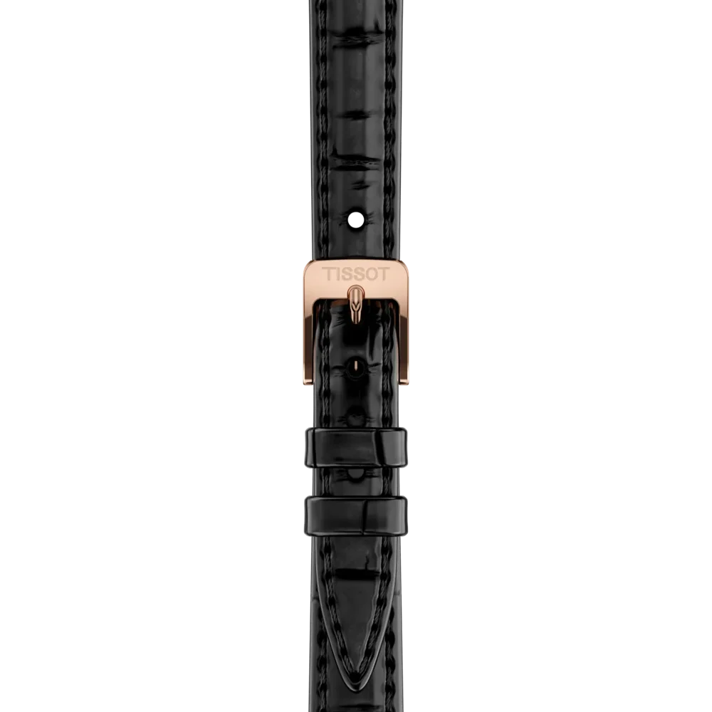 Tissot SRV T160.110.36.113.00 Q Stahl PVD rosé ZB Perlmutt weiss 30 x 22mm