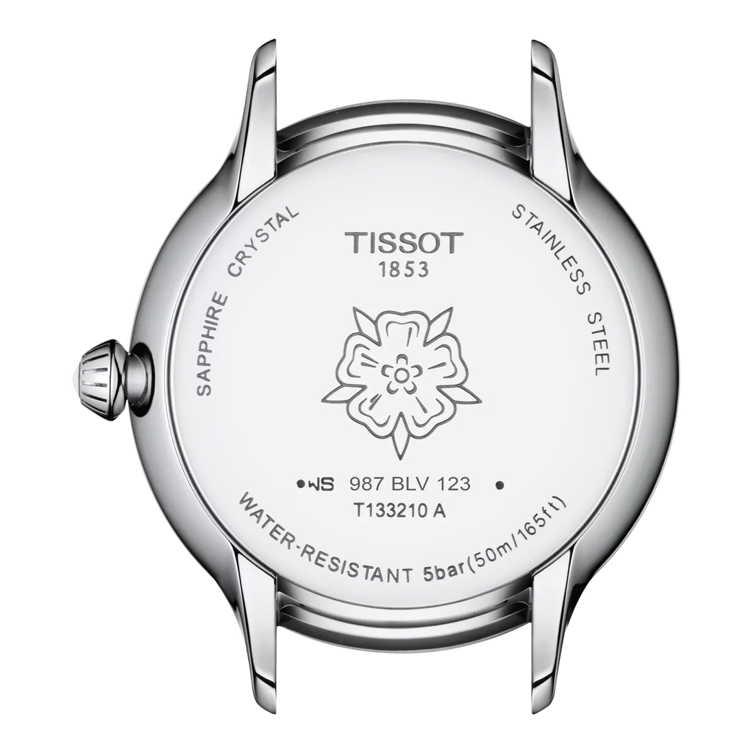 Tissot Odaci T133.210.16.116.00 T Q ZB Silber Perlmutt weiss Diam  Lederband