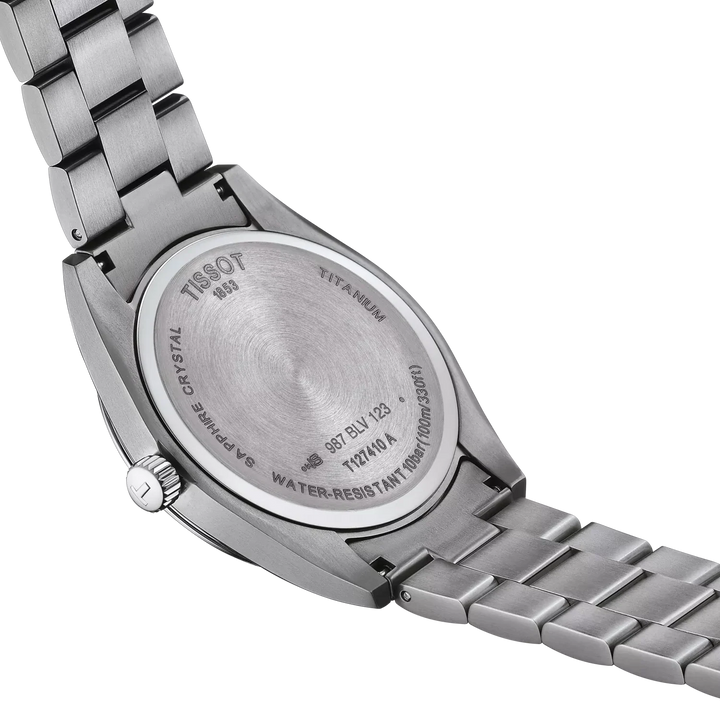 Tissot Gentleman T127.410.44.081.00 Q Titan ZB grau Index Titanband 40mm