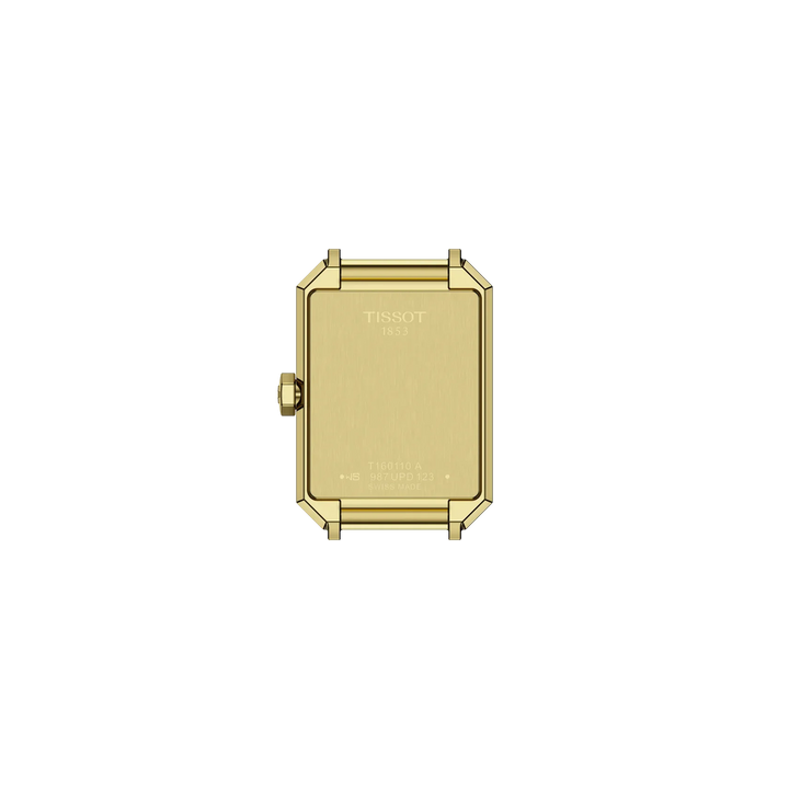 Tissot SRV T160.110.36.126.00 Q Stahl PVD gold ZB 4 Diamanten 30 x 25.8mm