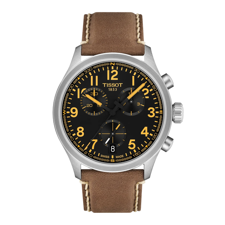 Tissot Chrono L T116.417.16.052.01 Q Stahl ZB schwarz Arabisch Lederband 42mm