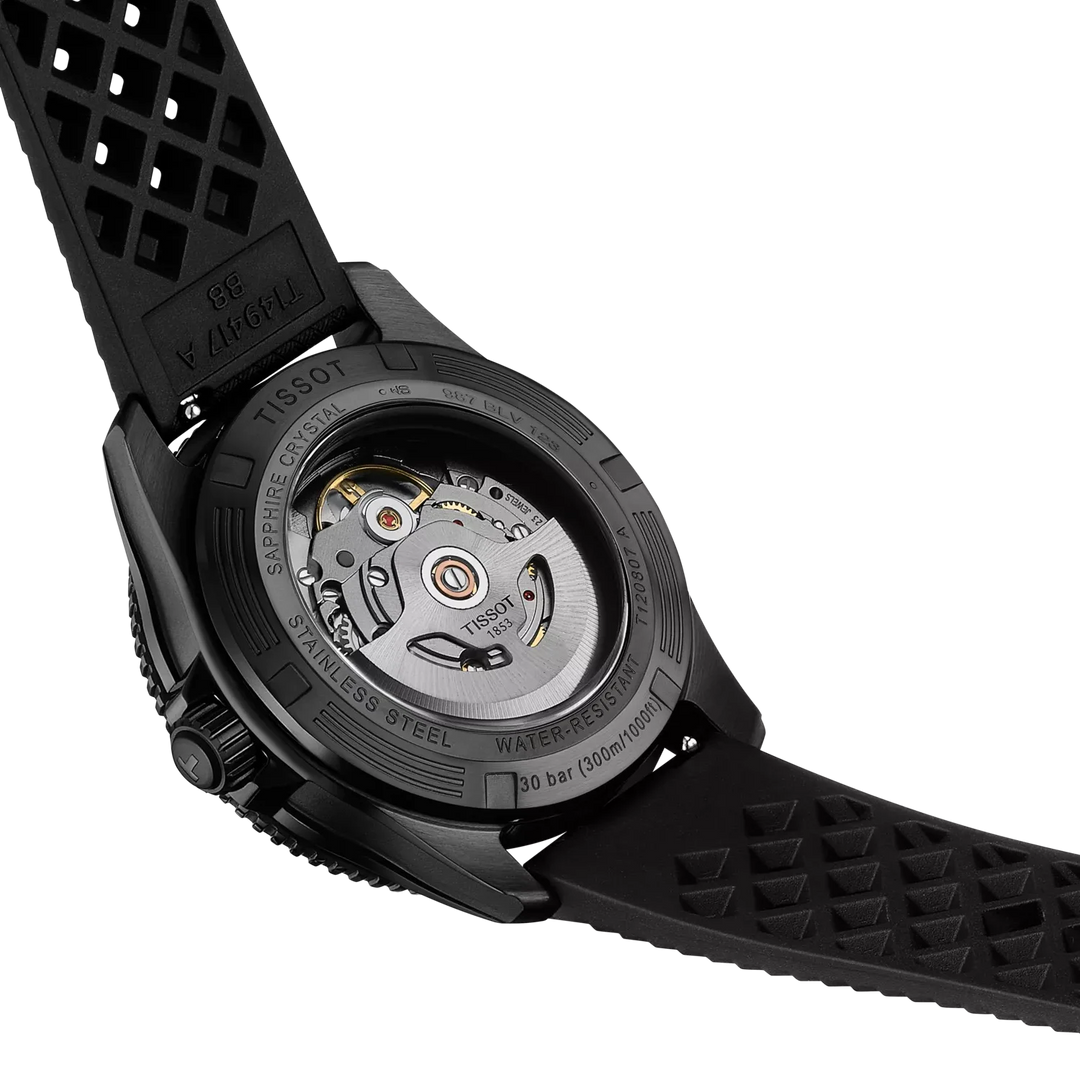 Tissot Seastar 1000 T120.807.37.041.00 Stahl PVD schwarz blau Powermatic 80 ZB blau 40mm