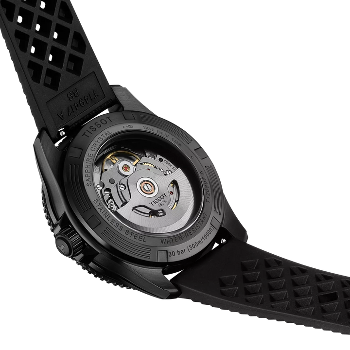 Tissot Seastar 1000 T120.807.37.041.00 Stahl PVD schwarz blau Powermatic 80 ZB blau 40mm