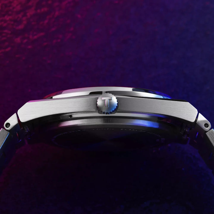 Tissot PRX T137.410.11.041.00 Q Stahl ZB blau Index Metallband 40mm