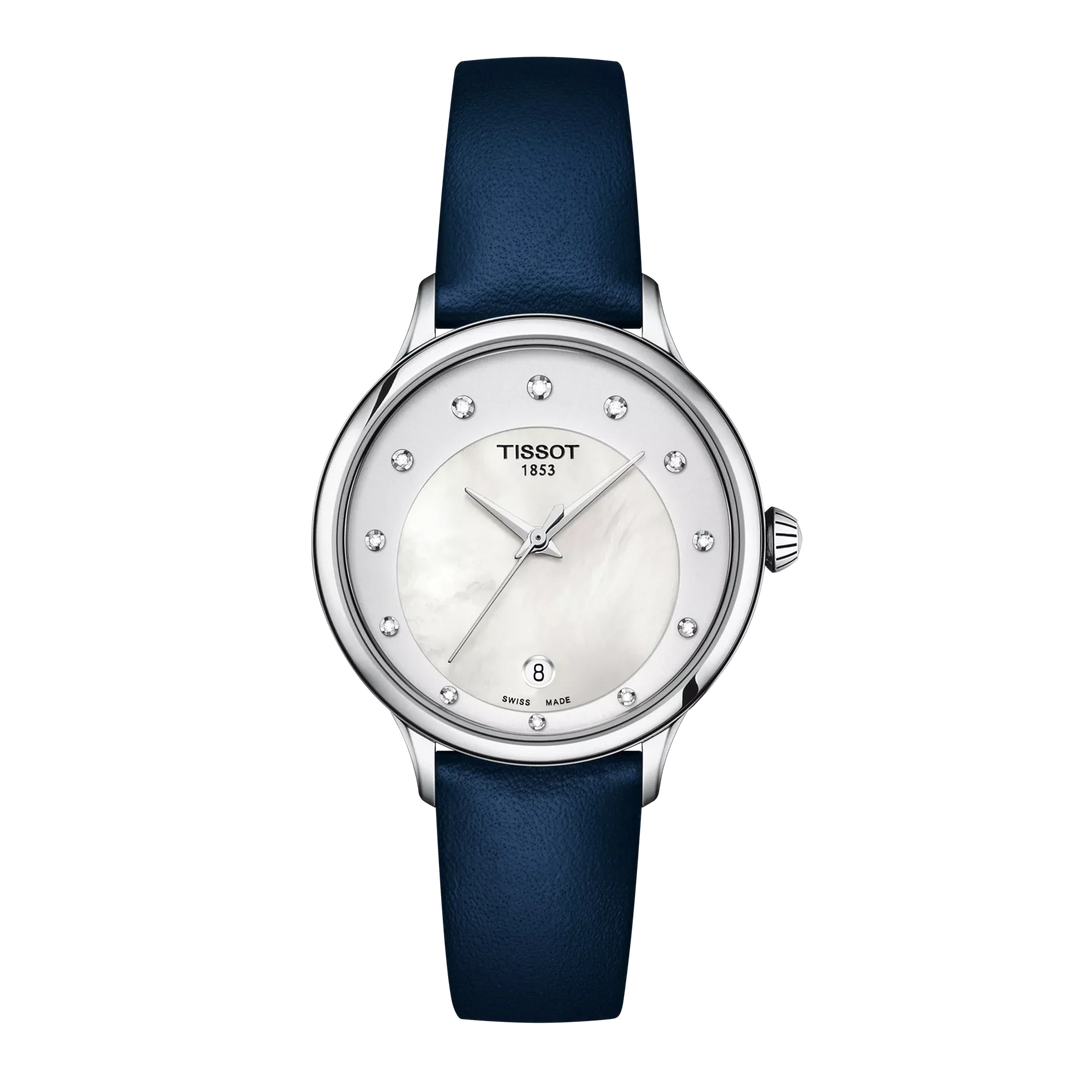 Tissot Odaci T133.210.16.116.00 T Q ZB Silber Perlmutt weiss Diam  Lederband