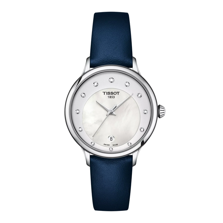 Tissot Odaci T133.210.16.116.00 T Q ZB Silber Perlmutt weiss Diam  Lederband
