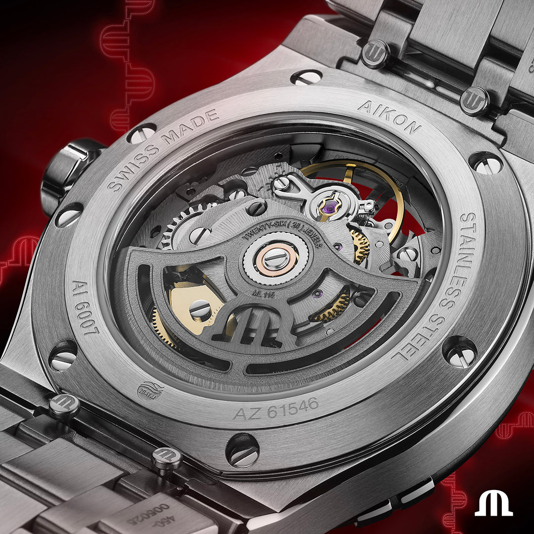 Maurice Lacroix Aikon AI6007-SS002-030-1 Automatic Skeleton Date 39mm