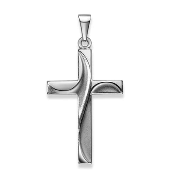 Anhänger Kreuz Silber 925 weiss
