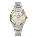 Le Temps Atlantis  LT1035.64BT01  Q Lady Saphir Stahl ZB weiss Index Swarovsky 35mm