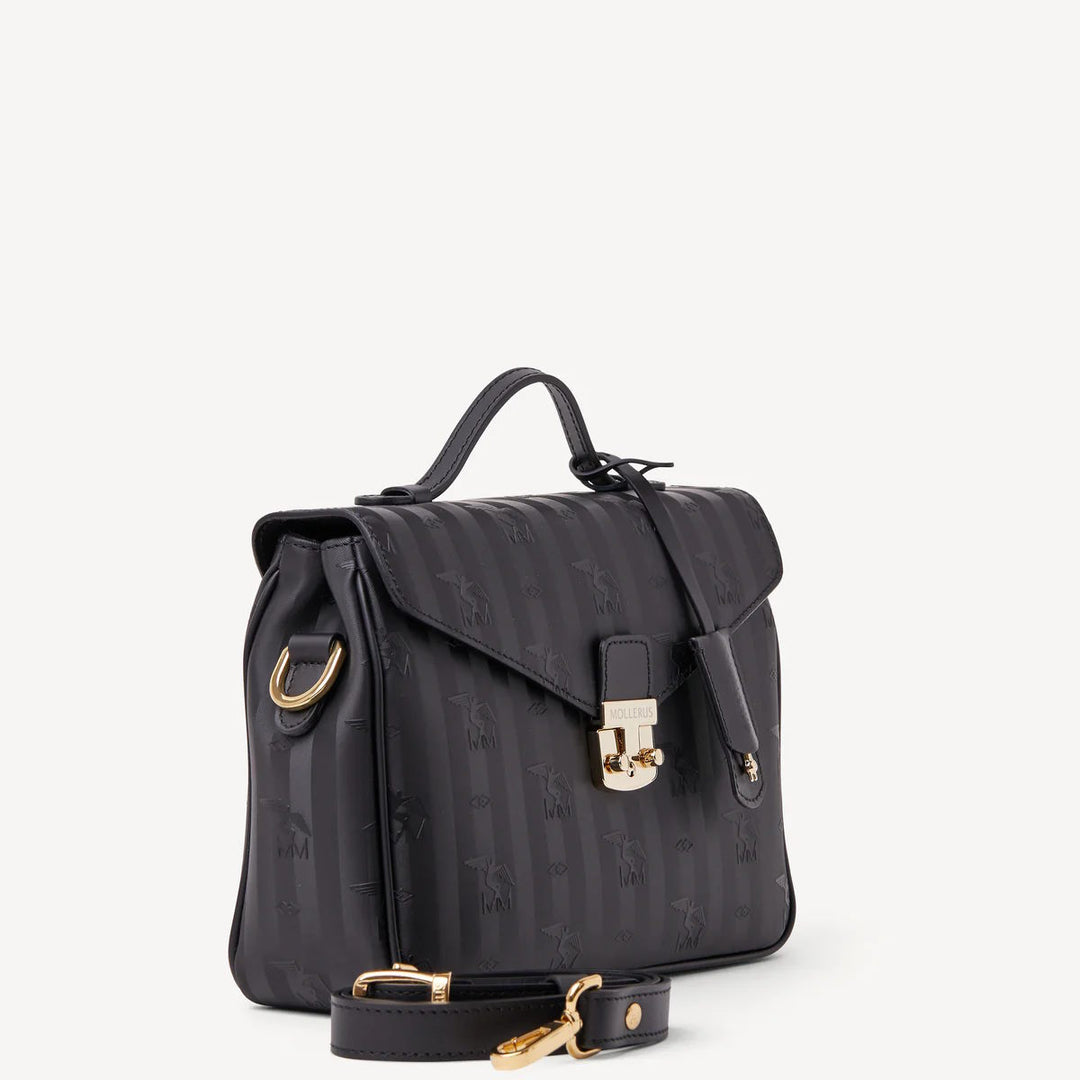 Maison Mollerus MARLY Umhängetasche schwarz/gold 01/2631/1018