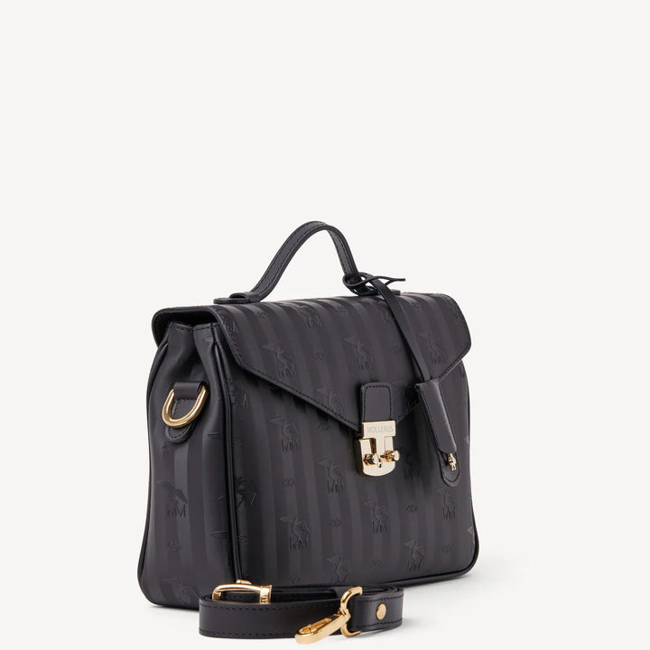 Maison Mollerus MARLY Umhängetasche schwarz/gold 01/2631/1018