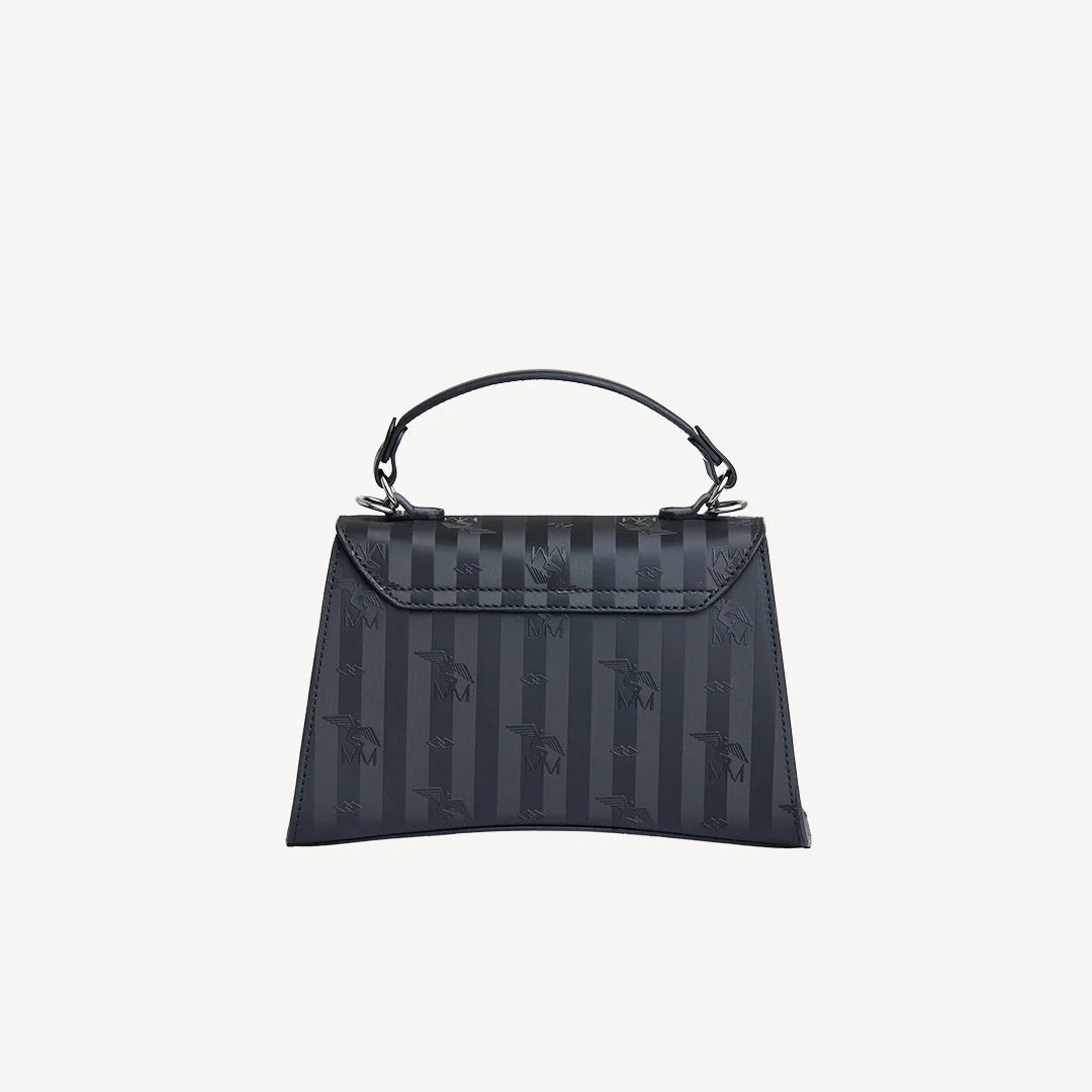 Maison Mollerus ROMONT Umhängetasche classic schwarz/silber 01/2752/1019