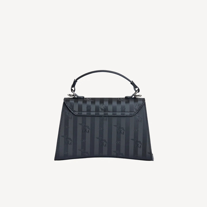 Maison Mollerus ROMONT Umhängetasche classic schwarz/silber 01/2752/1019