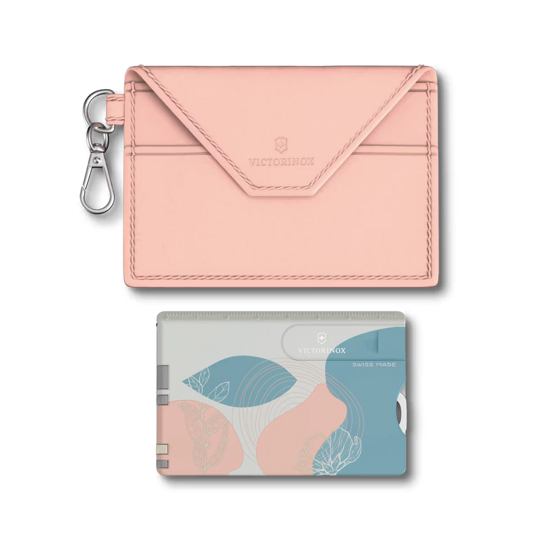 Victorinox Swiss Card 0.7100.E221 Nailcaire + Etui Paris Style Pink 82x55mm