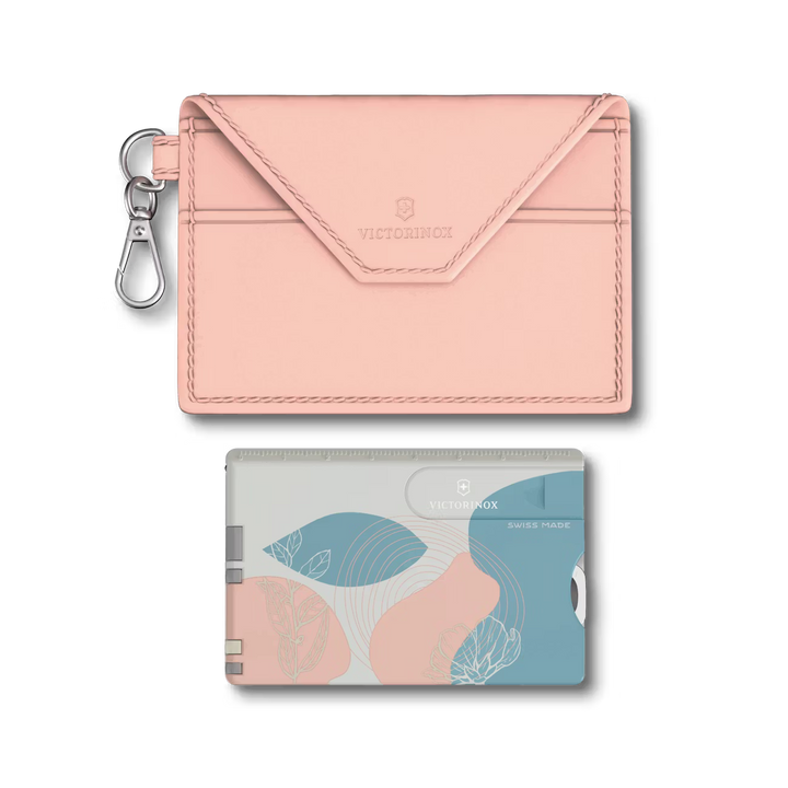 Victorinox Swiss Card 0.7100.E221 Nailcaire + Etui Paris Style Pink 82x55mm