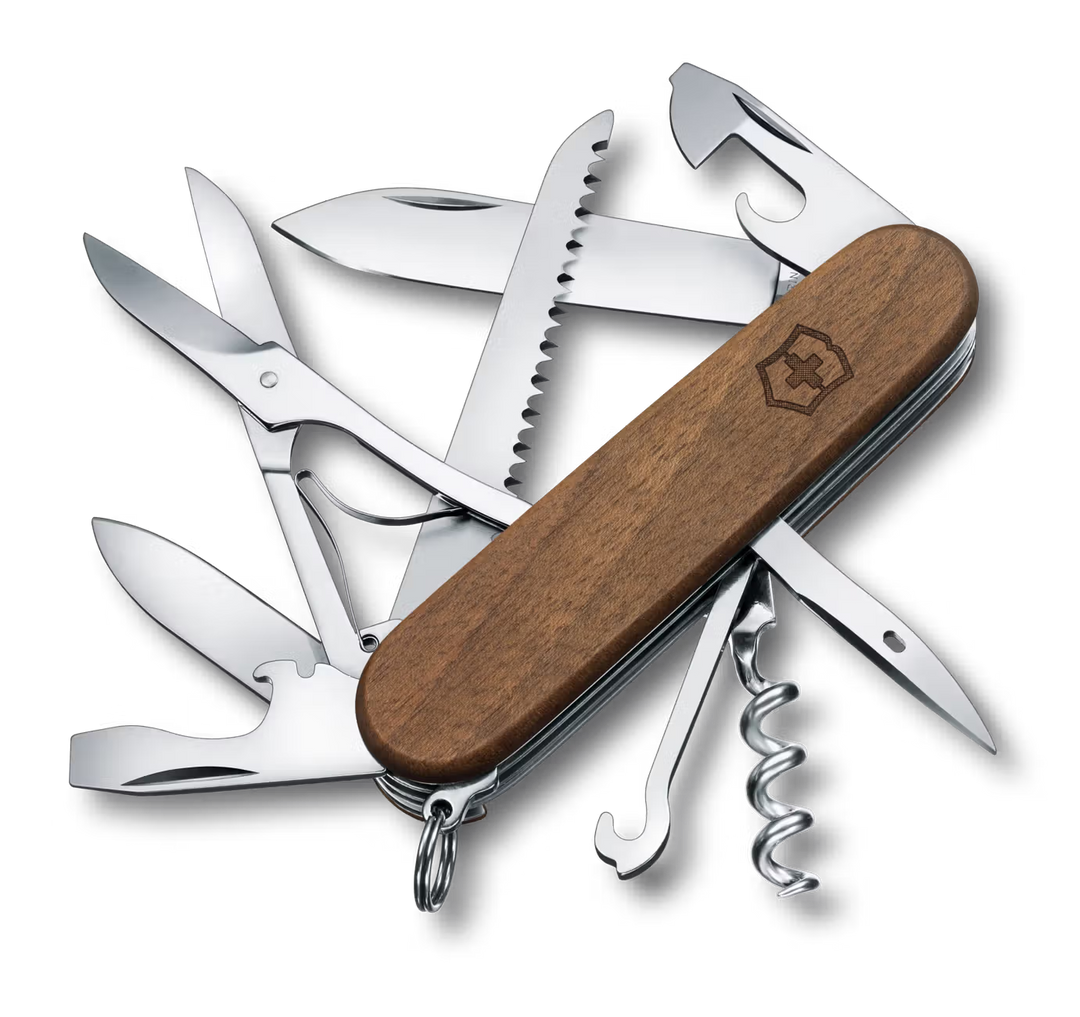Victorinox Huntsman 1.3711.63 Schloss Lenzburg Wood mit Gravur Schloss Lenzburg Walnussholz  91mm