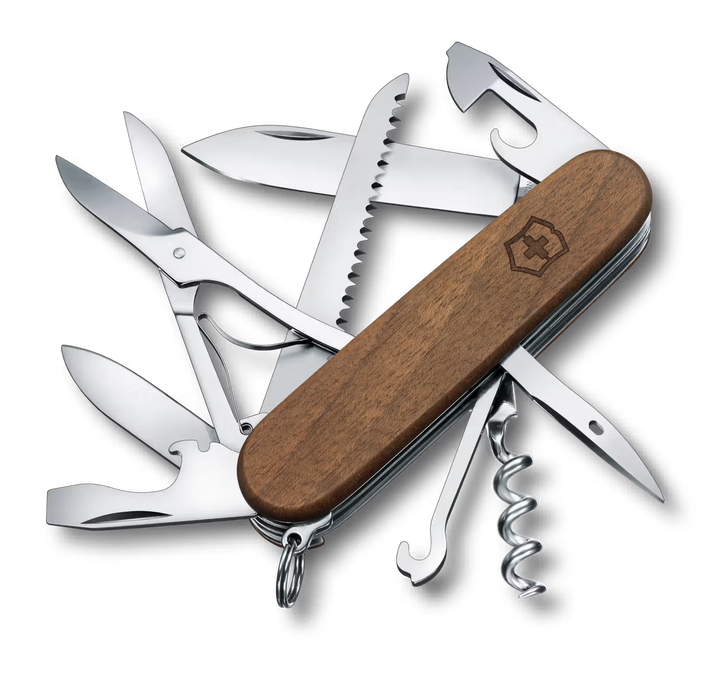Victorinox Huntsman 1.3711.63 Schloss Lenzburg Wood mit Gravur Schloss Lenzburg Walnussholz  91mm