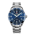 Le Temps LT1040.13BS01 Air Marshal Q Stahl ZB blau Arabisch Metallband 43mm