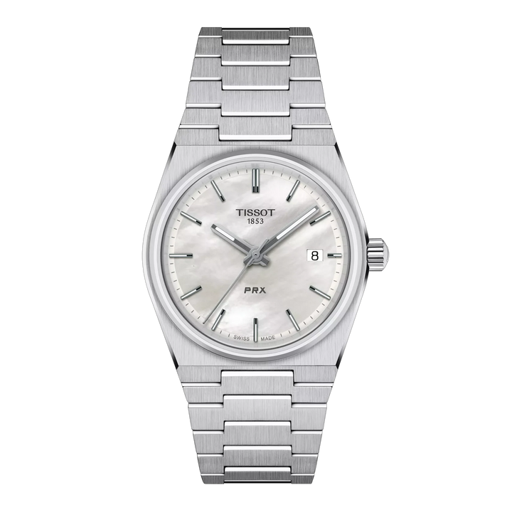 Tissot PRX T137.210.11.111.00 Q Stahl ZB Perlmutt weiss Index 35mm